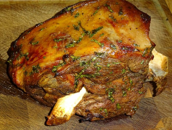Cooked lamb